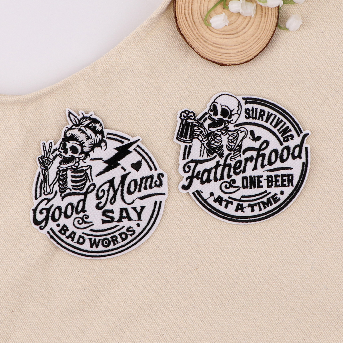 Patch de broderie avec citatio - Men'S Accessories Quotes avis et prix