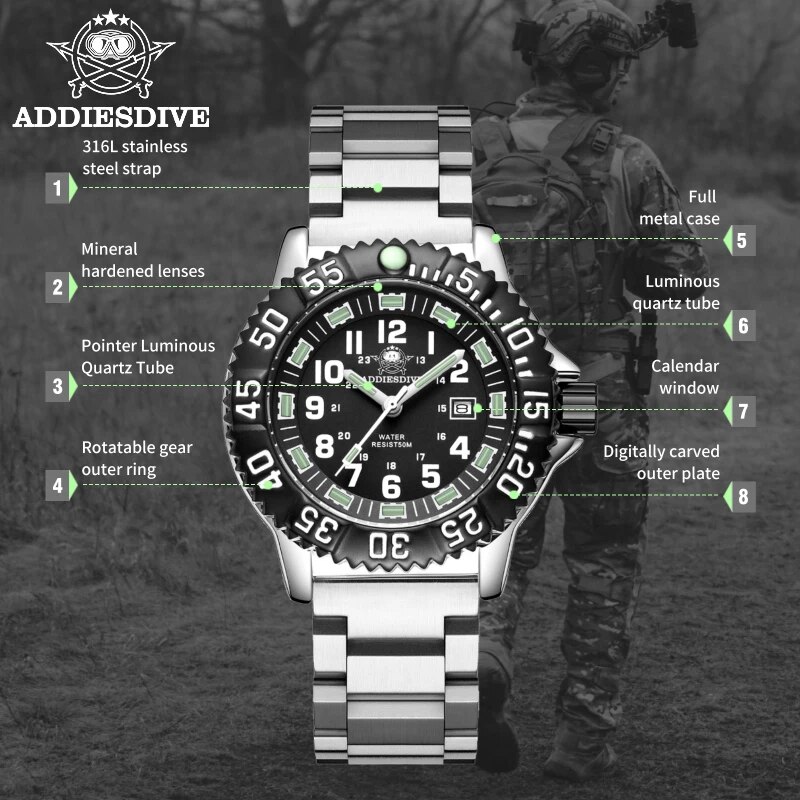 Addies Dive-Montre à quartz dé - Men'S Accessories Display avis et prix