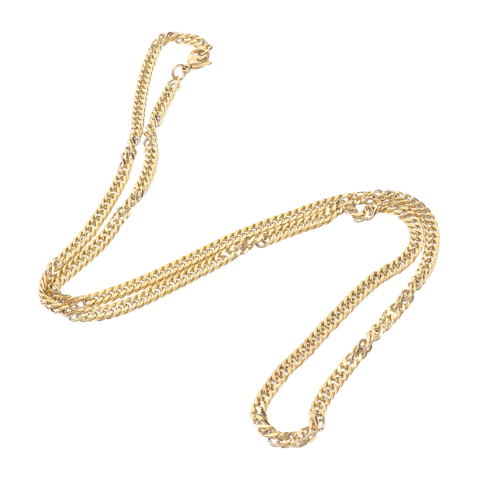 1 pièce Chaîne dorée à double  - Men Accessories Chain avis et prix