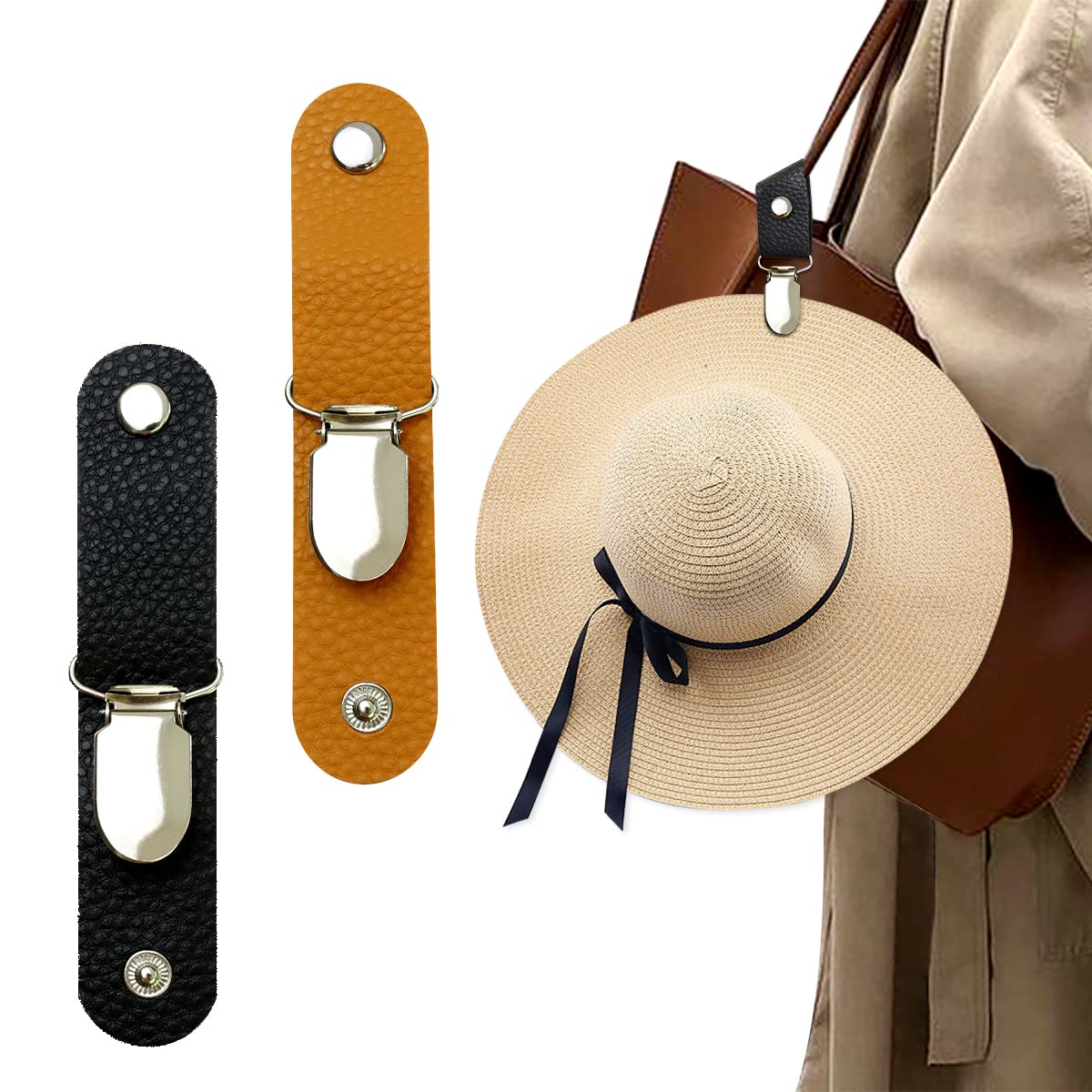 Clip à chapeau en cuir PU pour - Men'S Accessories Holder avis et prix