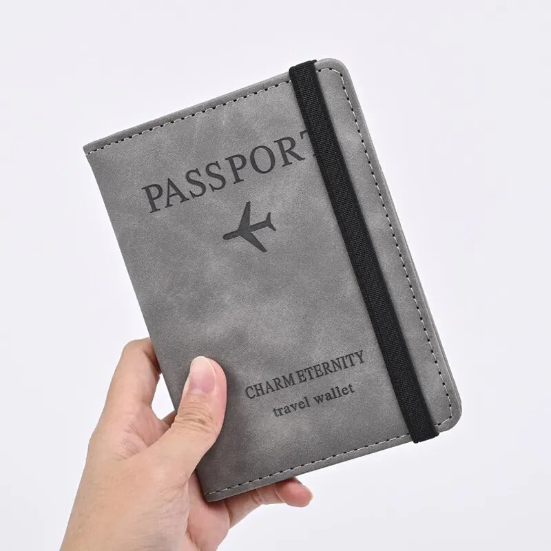 Portefeuille en cuir PU pour h - Passport Wallet Rfid avis et prix