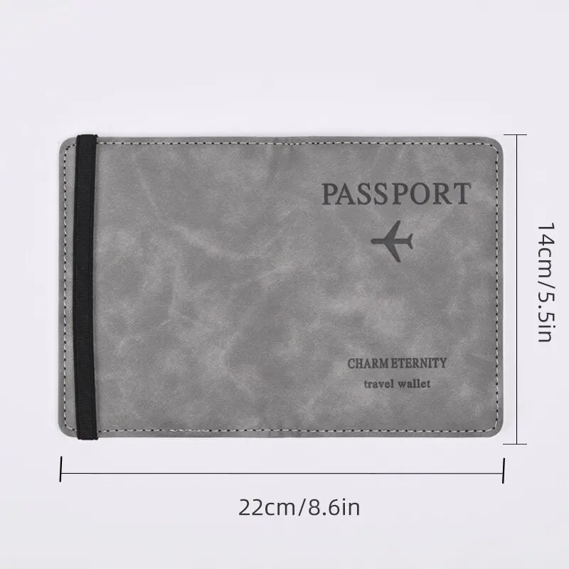 Portefeuille en cuir PU pour h - Passport Wallet Rfid avis et prix