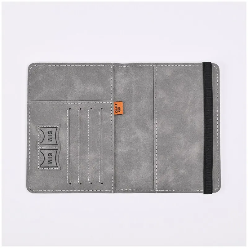 Portefeuille en cuir PU pour h - Passport Wallet Rfid avis et prix